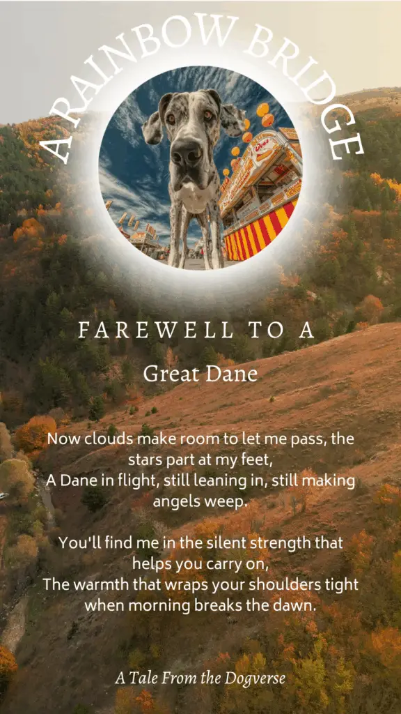 Great Dane Rainbow Bridge Tribute – Tales from the Dogverse