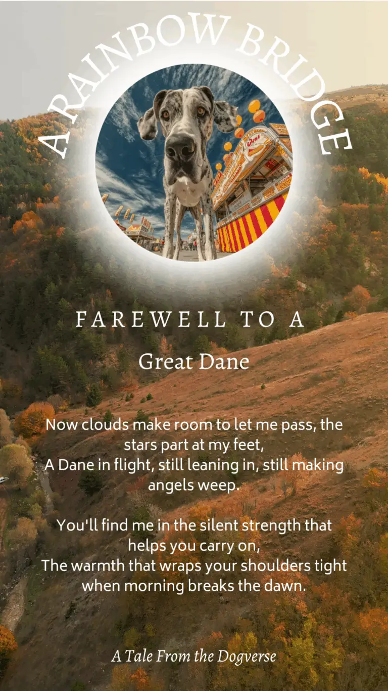 Great Dane Rainbow Bridge Tribute – Tales from the Dogverse