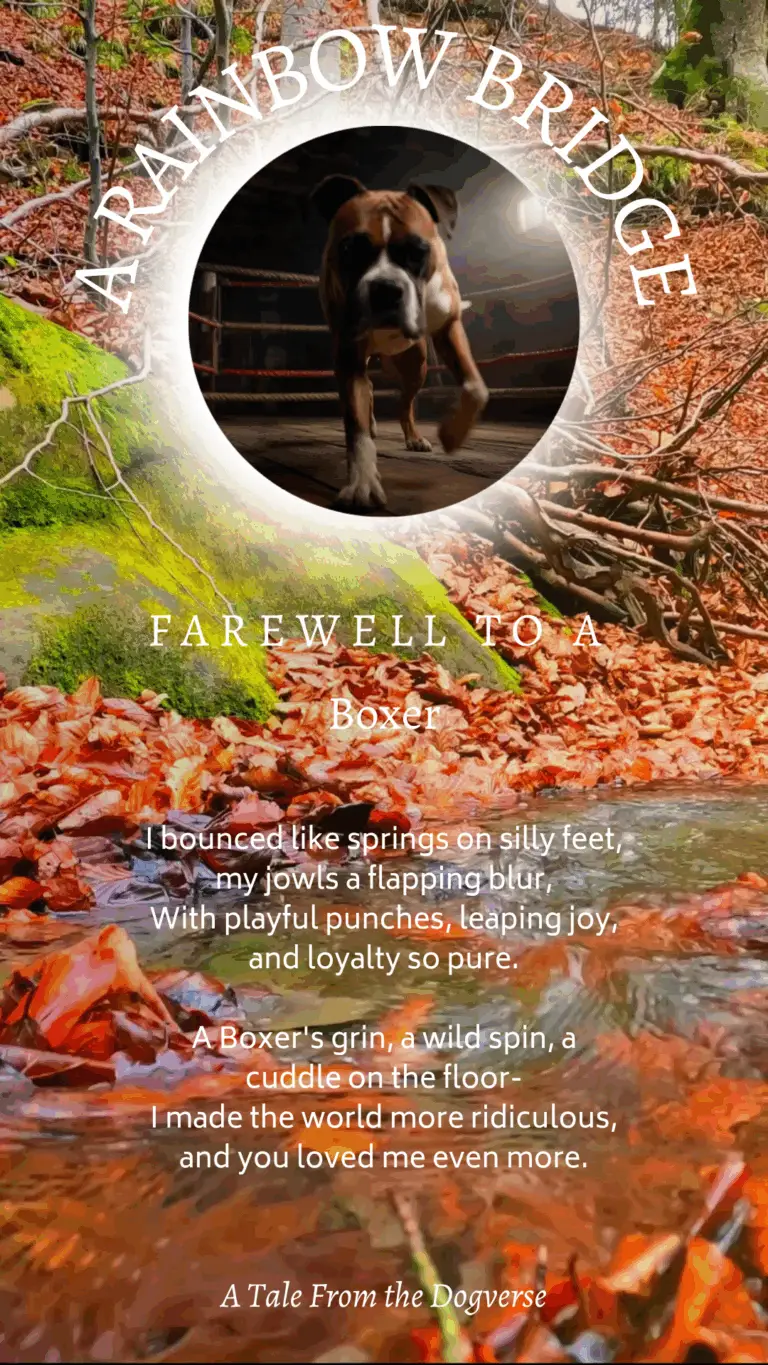 Boxer Rainbow Bridge Tribute – Tales from the Dogverse